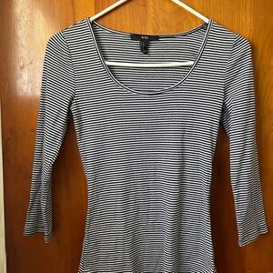 Black and white striped jersey